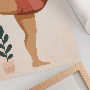 Retro plakát Cvičení jógy