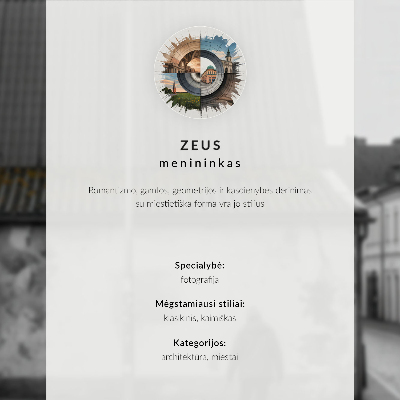 Retro poszter Zimní krajina