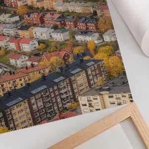 Retro plakát Malebné město