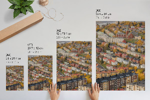 Retro plakát Malebné město