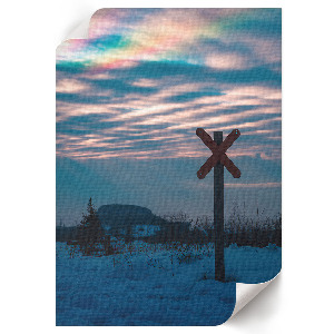 Vintage poszter Zimní krajina