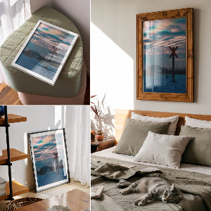 Vintage poszter Zimní krajina