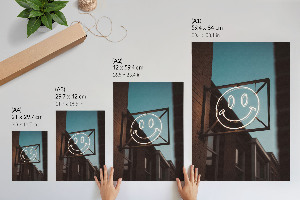 Retro plakát Neonový úsměv