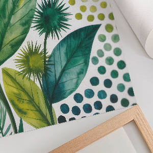 Retro plakát Zelené listy