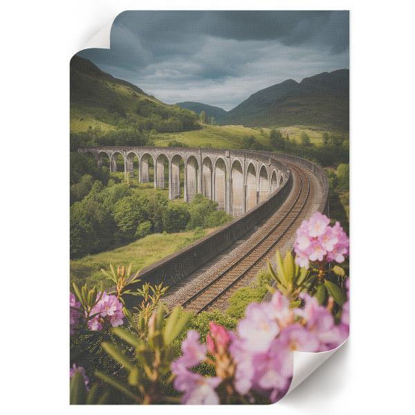 Retro plakát Klidná krajina