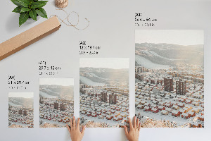 Retro plakát Zimní panorama