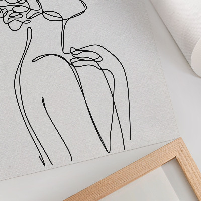 Retro poszter Dámský lineart