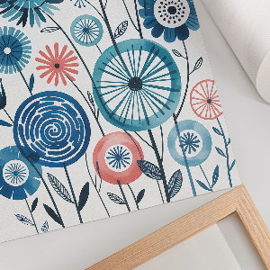 Retro plakát Květinové aranžmá