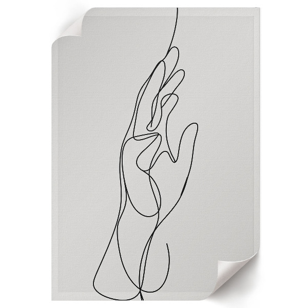 Vintage poszter Rovná ruka