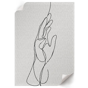 Vintage poszter Rovná ruka