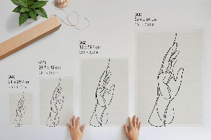 Vintage poszter Rovná ruka