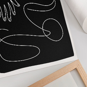 Retro poszter Abstraktní linie