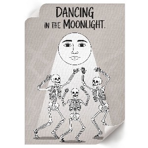Vintage poszter Tanec v měsíčním světle