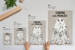 Vintage poszter Tanec v měsíčním světle