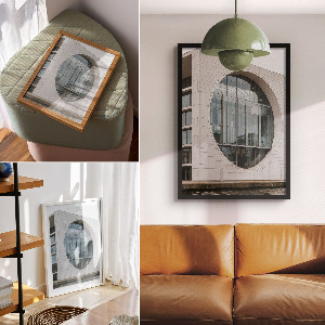 Retro poszter Moderní architektura