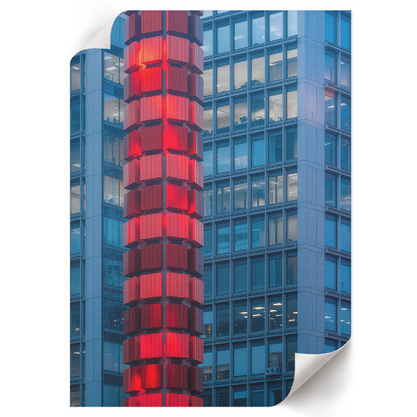 Retro poszter Červená věž