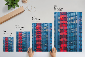 Retro poszter Červená věž