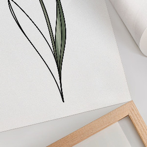 Retro plakát Růžový tulipán