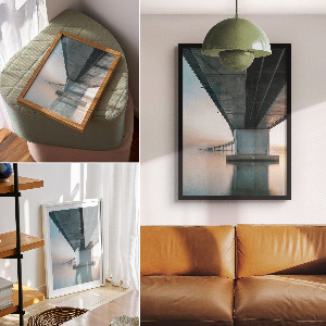 Retro poszter Moderní most