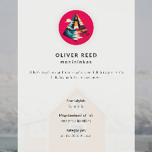 Retro plakát Zimní krajina