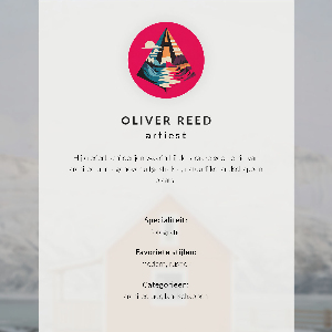 Retro plakát Zimní krajina