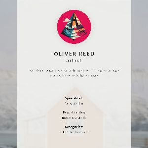 Retro plakát Zimní krajina