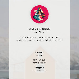 Retro plakát Zimní krajina