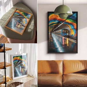 Poszter kép Metro a duha