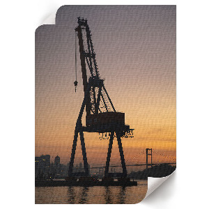 Retro plakát Západ slunce