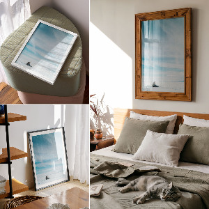 Retro poszter Zimní krajina