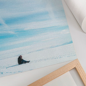 Retro poszter Zimní krajina