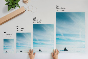 Retro poszter Zimní krajina