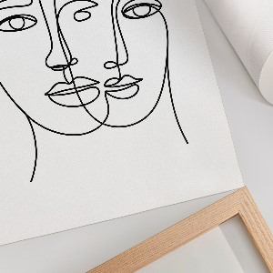 Vintage poszter Složité tváře