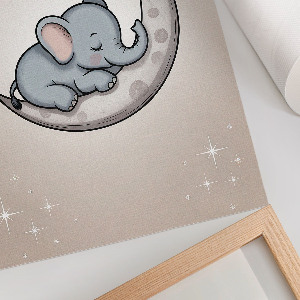 Retro poszter Slon na Měsíci