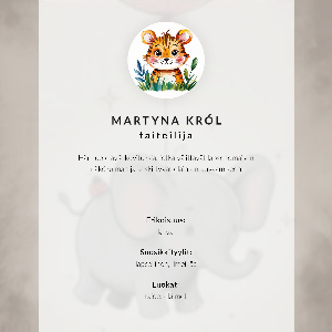 Poszter kép Slon s balónkem