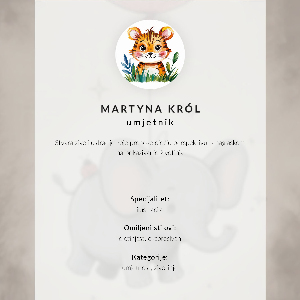 Poszter kép Slon s balónkem