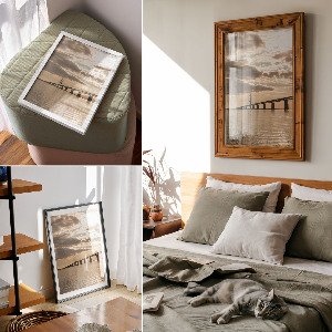 Vintage poszter Most přes vodu