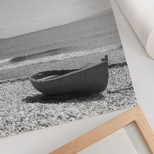 Retro plakát Pláž a loď