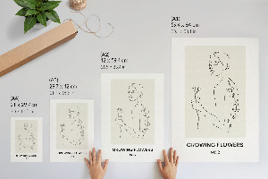 Retro poszter Rostlinná grafika