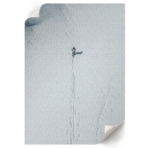 Retro poszter Zimní krajina