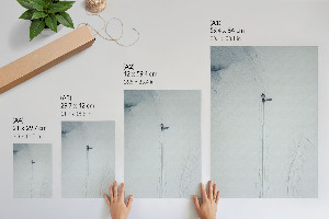 Retro poszter Zimní krajina