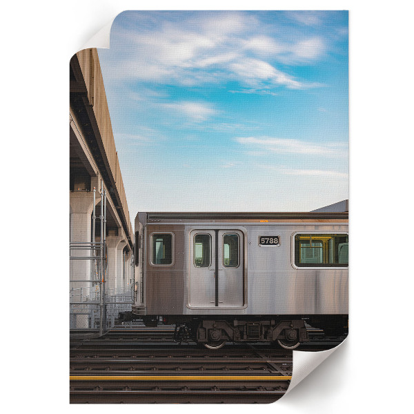 Retro plakát Městská krajina