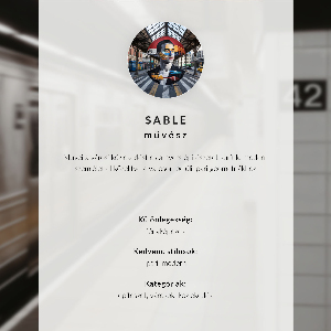 Retro plakát Městská krajina