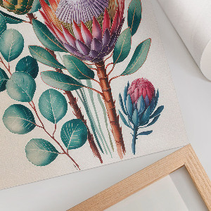 Vintage poszter Ilustrace květin