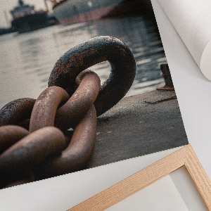 Retro plakát Průmyslový přístav