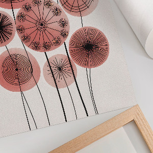 Vintage poszter Květiny kola