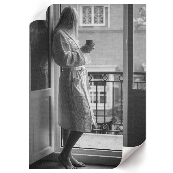 Retro plakát Černobílý rámeček