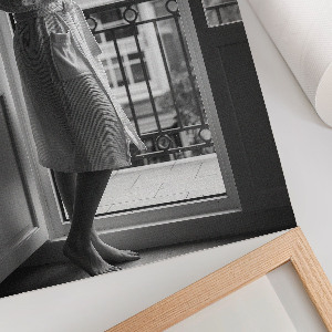 Retro plakát Černobílý rámeček