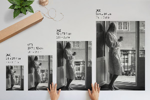 Retro plakát Černobílý rámeček