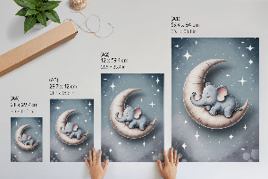 Poszter kép Slon a Měsíc